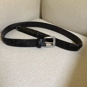 Black Genuine Leather Belt